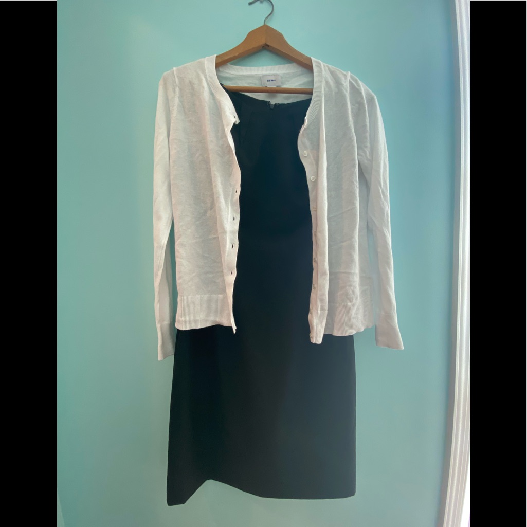 Outfit Mossimo Sheath Dress Old Navy Cardigan S
